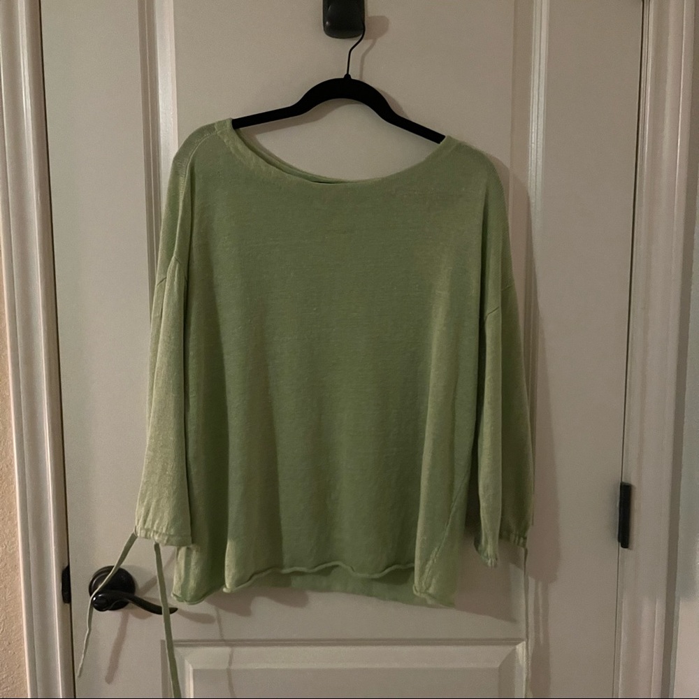 eileen fisher organic linen sweater